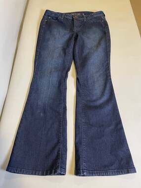 Jennifer Lopez Womens Bootcut Flare Jeans L Dark Wash